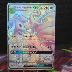 Pokemon Alolan Ninetales GX SV53/SV94 Hidden Fates Shiny Vault Holo 210 HP - Image 1