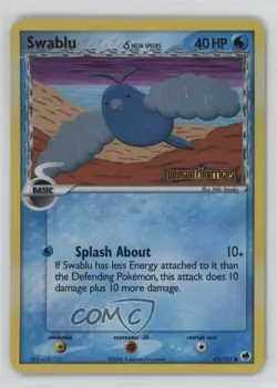 Swablu Reverse Foil Pokemon EX Dragon Frontiers #65 2006 - Image 1