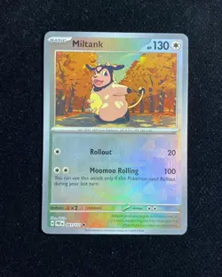 2025 Pokemon TCG English Prismatic Evolutions PRE EN 081/131 Miltank Holo NO91 - Image 1