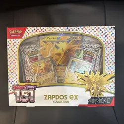 Pokemon TCG Scarlet & Violet 151 Zapdos Ex Collection | BRAND NEW SEALED - Image 1