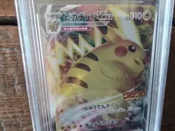 Pokemon Cards promo Holo 265 s p pikachu ar sr ex graded slab card gold art b39 - Image 3