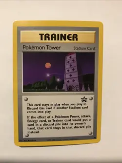 Pokemon Tower #42 Black Star Promo Trainer WOTC Pokemon Card NM - Image 1