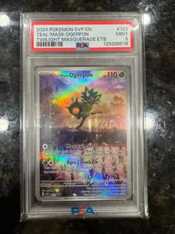 Teal Mask Ogerpon 123 - Pokemon Center ETB Promo - Twilight Masquerade - PSA 9 - Image 3