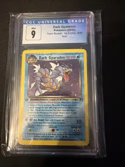 Dark Gyarados Team Rocket 1st Edition Holo CGC 9 8/82 Pokemon TCG Card - Image 1