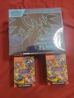 Pokemon Phantasmal Flames ETB And 2x Bundles! Sealed! - Image 1