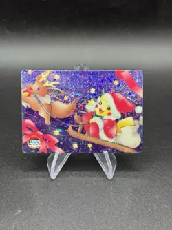 Pikachu Eevee Holo Pokemon Vintage Pocket Monsters Vending Prism Sticker 355 - Image 1