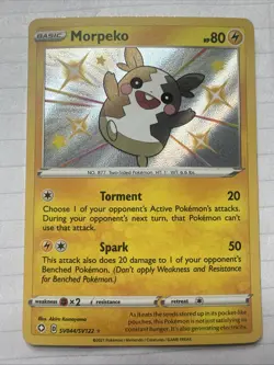 Pokemon TCG: Morpeko Shining Fates SV044/SV122 Holo Shiny Holographic Rare NM/M - Image 1