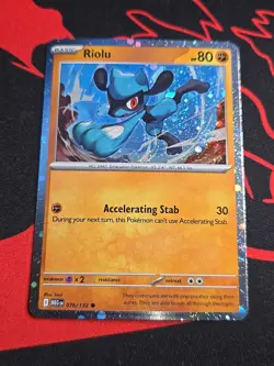 Pokemon Riolu Cosmos Holo 076/132 Mega Evolution Promo - Image 1
