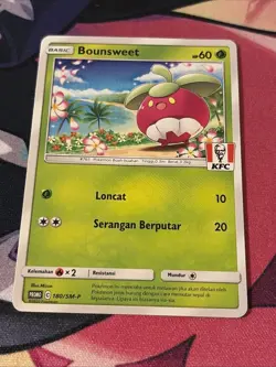 NM Bounsweet 180/SM-P | Pokemon KFC Stamped Promo Indonesian [US Seller] - Image 1