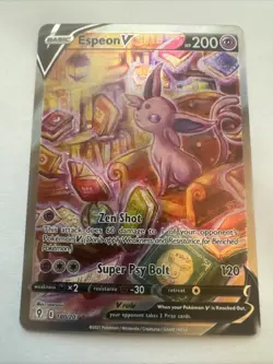 Espeon V Alternate Full Art 180/203 Evolving Skies!! SINGLE!! Pokemon TCG Mint! - Image 1