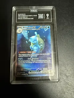 TAG 9 Blastoise ex 200 - Pokemon 151 Special Illustration - Pokemon TCG MINT PSA - Image 1