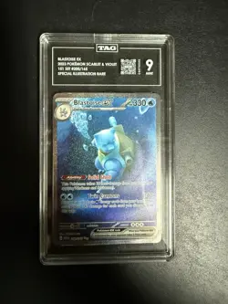 TAG 9 Blastoise ex 200 - Pokemon 151 Special Illustration - Pokemon TCG MINT PSA - Image 2
