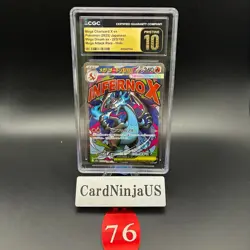 CGC 10 GEM MINT Mega Charizard X ex MA 223/193 MEGA Dream ex M2a Pokemon Card 76 - Image 1