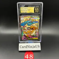 CGC 10 PRISTINE Mega Dragonite ex MA 232/193 M2a MEGA Dream ex Pokemon Card 48 - Image 1