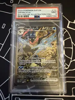 2024 POKEMON SVP PROMO SPECIAL ILLUSTRATION COLLECTION #132 GRENINJA EX PSA 9 - Image 1