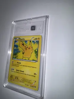 Pikachu 42/146 Cosmos Holo Lego Movie Exclusive 2014 Pokemon XY Graded AGS 9 MT - Image 2