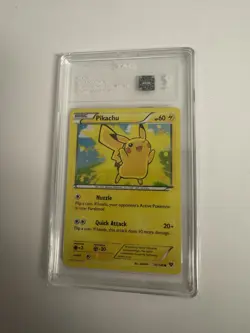 Pikachu 42/146 Cosmos Holo Lego Movie Exclusive 2014 Pokemon XY Graded AGS 9 MT - Image 4