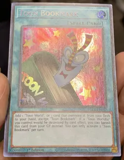 Yugioh Toon Bookmark BLCR-EN067 Secret Rare 1st Ed VLP w/Tracking - Image 5