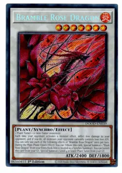 Yu-Gi-Oh! Bramble Rose Dragon DOOD-EN039 Secret Rare - Image 1