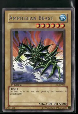 Amphibian Beast LON-008 1st Edition - Yu-Gi-Oh! TCG Rare - Image 1