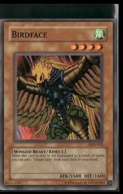 Birdface PGD-005 Unlimited - Yu-Gi-Oh! TCG Common - Image 1