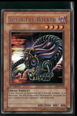Nuvia the Wicked LON-013 1st Edition - Yu-Gi-Oh! TCG Rare - Image 1