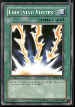 Lightning Vortex SD6-EN028 1st Edition - Yu-Gi-Oh! TCG Common - Image 1