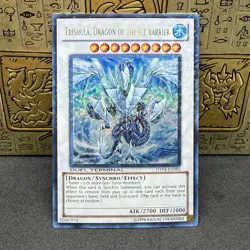Yugioh Trishula Dragon of the Ice Barrier DT04-EN092 Duel Terminal NM - Image 1