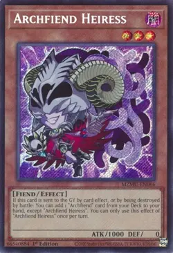 Yugioh - Archfiend Heiress (Secret Rare) (1st Edition) - MZMU-EN066 (P) - Image 1