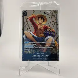 Bandai One Piece Monkey.D.Luffy Character Promo Card P-075 Sealed - Image 1