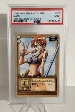 2004 ONE PIECE CCG JPN. NAMI THE GOLDEN CITY/SKY PSA 9 - Image 1
