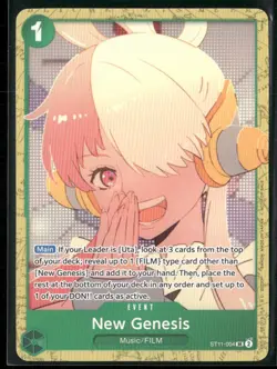 New Genesis (Starter Deck 11: Uta Deck Battle) ST11-004 - One Piece TCG One Piec - Image 1