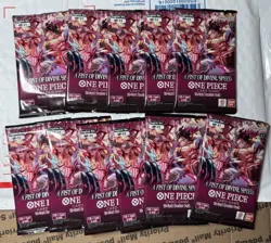 Lot Of 11 One Piece A Fist Of Divine Speed OP-11 Booster Pack - Image 1