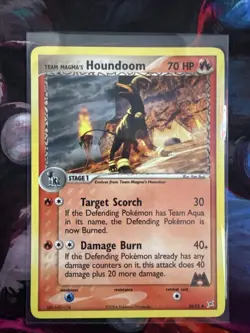 Pokemon TCG Team Magma's Houndoom Card 34/95 Regular Team Magma vs Team Aqua - Image 1