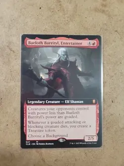 Baeloth Barrityl Entertainer Extended Art Nonfoil Card #627 MTG LP - Image 1