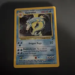 Pokemon Card Gyarados 7/130 Holo Base Set 2 LP - Image 1