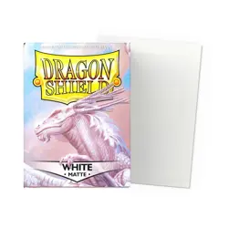 Dragon Shield White Matte 100 Premium Card Sleeves Standard Size - Image 2