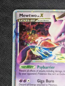 Pokemon TCG Mewtwo LV.X Black Star Promo DP28 Holo Card, LP Condition - Image 3