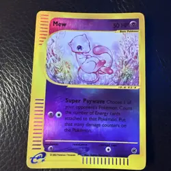 Pokemon Mew TCG Reverse Holo Card Expedition Base Set 055/165 - Image 1