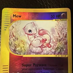 Pokemon Mew TCG Reverse Holo Card Expedition Base Set 055/165 - Image 3