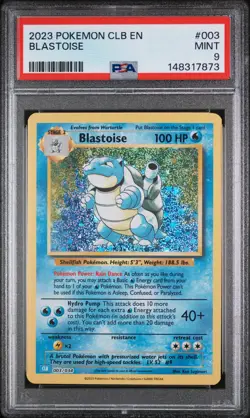 Blastoise 003 Pokemon PSA 9 TRADING CARD GAME CLASSIC - Image 1