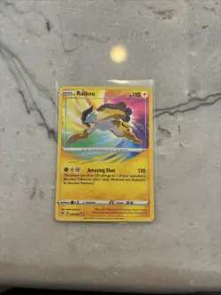 Pokemon TCG Raikou Vivid Voltage Holo Card 50/185 NM - Image 1