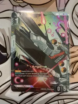 Argama Gundam Card Game Dual Impact R+ GD02-129 English NM - Image 1