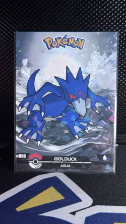 2025 Pokemon Crystal Card Collection Black Dark Edition #055 Golduck Holo - Image 1