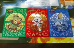 2020 Galar Starters FULL SET Individual Card Sleeves Pokemon Ultra Pro Set - Image 1