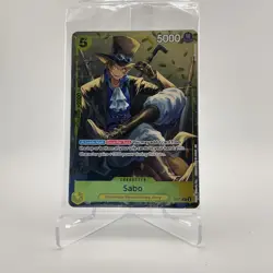 One Piece TCG Sabo Character Card P-073 Regular 5000 Power Sealed - Image 1