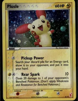 Plusle Common EX Trainer Kit 2: Plusle & Minun 6/12 Lightning Holo Pokemon Card - Image 1