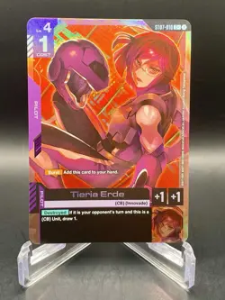 Tieria Erde ST07-010 C+ Celestial Drive Textured Foil Gundam Card Game NM/M - Image 1
