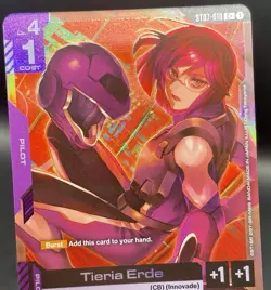 Tieria Erde ST07-010 C+ Celestial Drive Textured Foil Gundam Card Game NM/M - Image 3