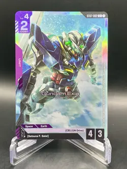 Gundam Exia ST07-002 C+ Celestial Drive Textured Foil Gundam Card Game NM/M - Image 1